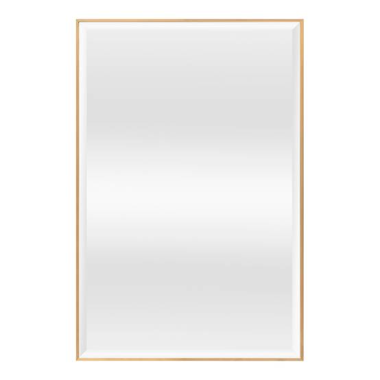 Miroir mural rectangulaire 72 x 52 cm doré - Image 2