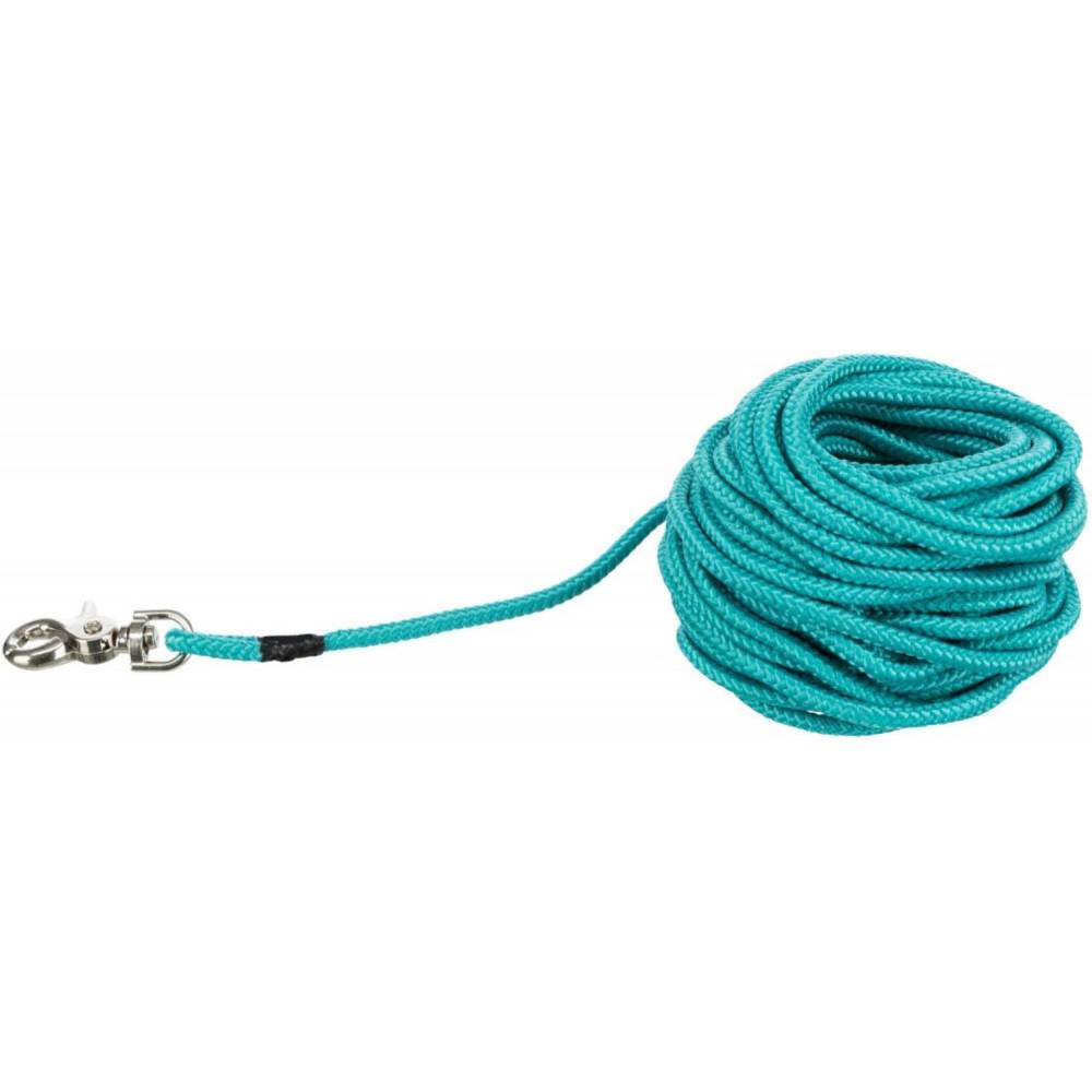 Trixie - Trixie - Laisse à pister, ø 6 mm x 15 M, verte ronde sans dragonne pour chien - Image 1