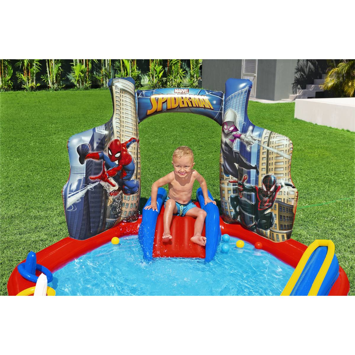 Bestway - Aire de jeux gonflable spider-man 2,11 m x 2,06 m x 1,27 m 98793 Bestway - Image 5