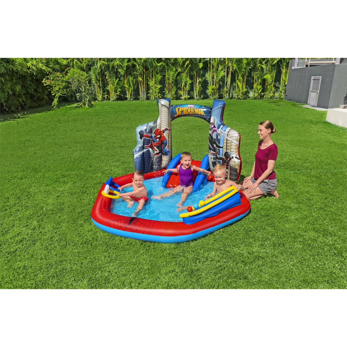 Bestway - Aire de jeux gonflable spider-man 2,11 m x 2,06 m x 1,27 m 98793 Bestway - Image 2