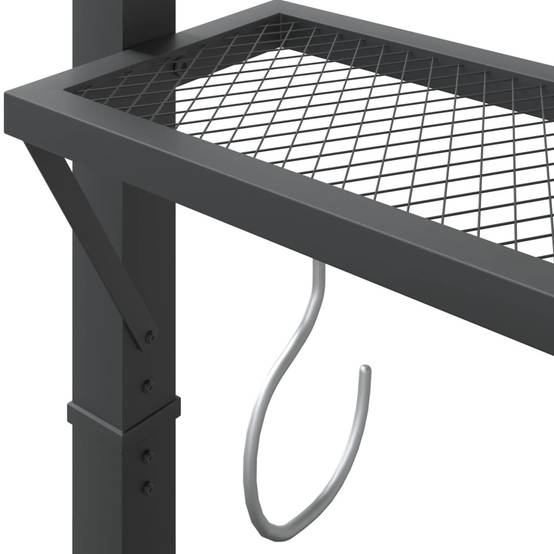 Tonnelle de Barbecue Métal Abri pour Grillade Extérieur Robuste Anthracite 2.2x1.1 m – ComfortXL Outdoor Living - Image 6
