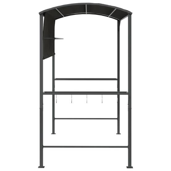 Tonnelle de Barbecue Métal Abri pour Grillade Extérieur Robuste Anthracite 2.2x1.1 m – ComfortXL Outdoor Living - Image 4
