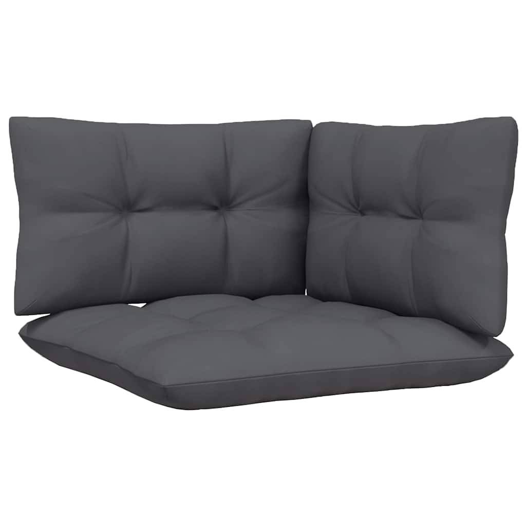 Vidaxl - Canapé 2 places de jardin et coussins Noir Bois de pin solide vidaXL 806650 - Image 10