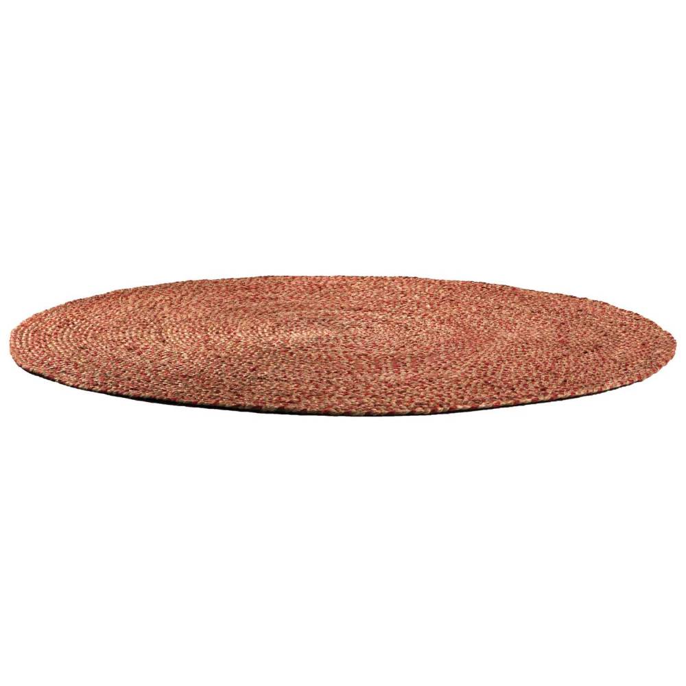 Vivaraise - Tapis rond en jute et coton Elliot 160 cm Marmelade - Image 2