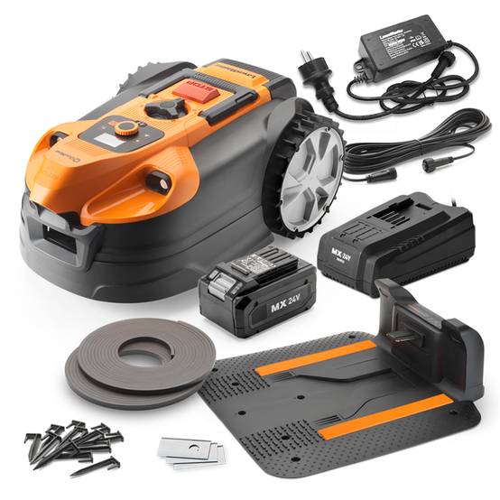 Lawnmaster - Robot tondeuse autonome 24V avec station de charge, sans fil périmétrique - Le robot le plus simple du marché - Image 1