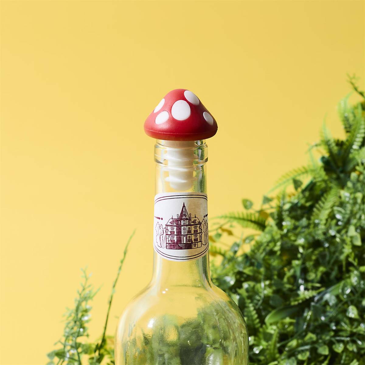 Cook Concept - Bouchon de Bouteille en Silicone "Champignon" 5cm Rouge - Image 2