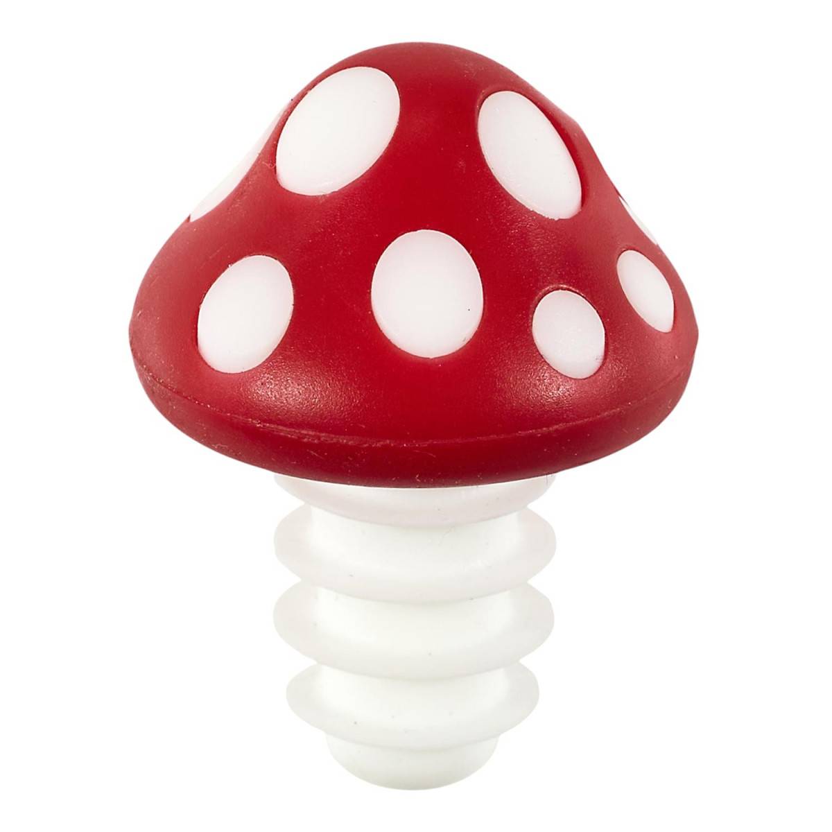 Cook Concept - Bouchon de Bouteille en Silicone "Champignon" 5cm Rouge - Image 1