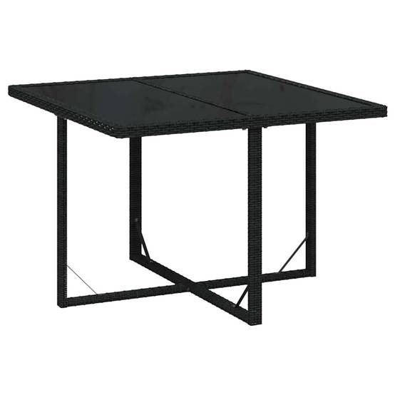 Vidaxl - Ensemble à dîner de jardin avec coussins 5 pcs-Salons de jardin poly rotin noir 464434 - Image 4