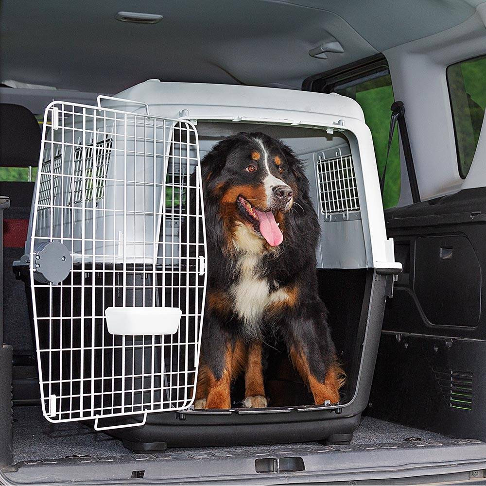 Ferplast - Transport pour Grands Chiens ATLAS 80, avec Mangeoire et Accessoires, Fermeture de sécurité, Grilles d'aération - Image 4