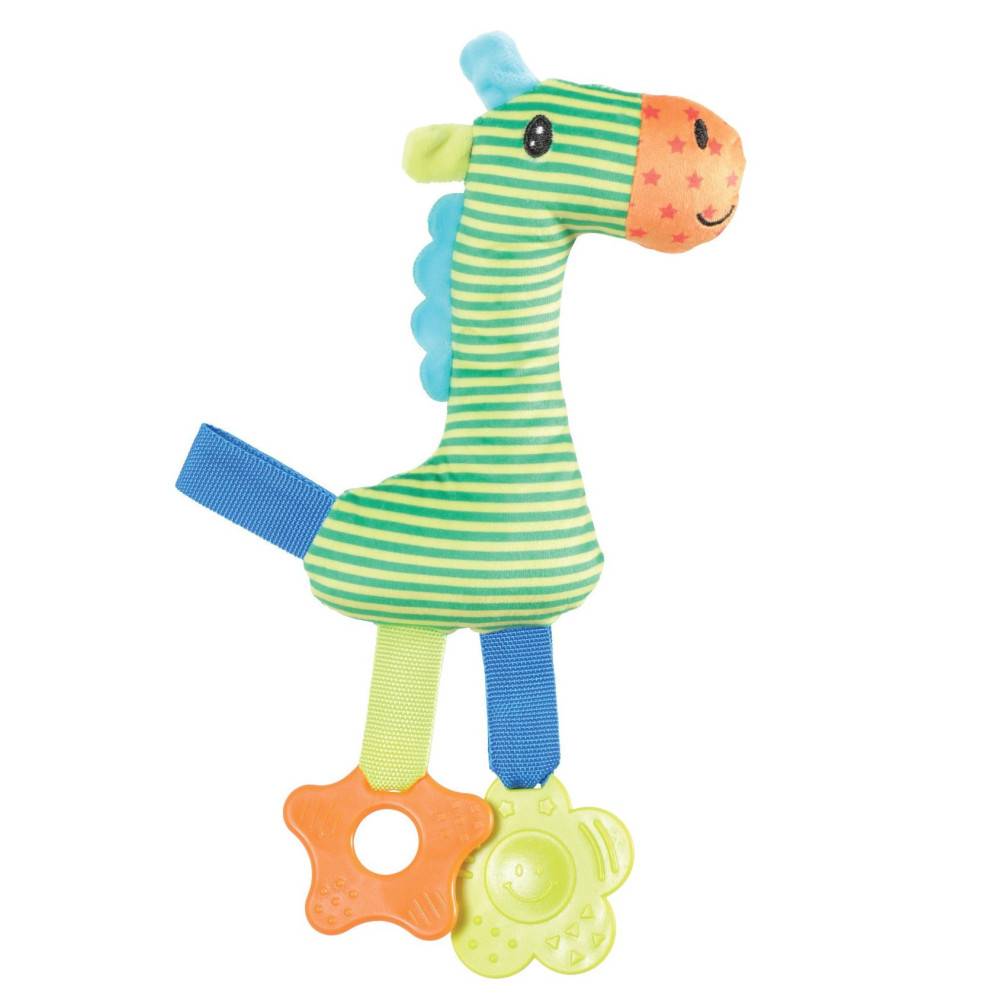 Zolux - Peluche rio girafe vert anneau à mordiller 26 cm PELUCHE pour chiots - Image 2