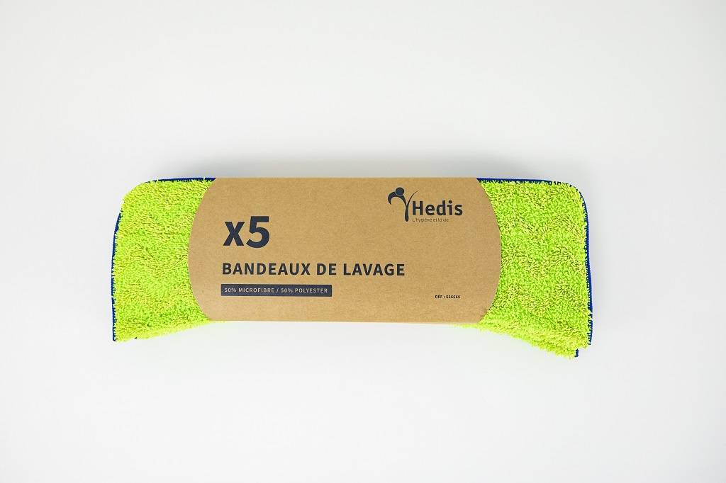 Bandeau de lavage 14x46cm velcro - Colis 20x5 - Concept Manufacturing - Image 1