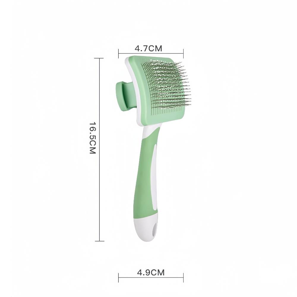 Brosse dépilatoire pour chiens et chats verte  - IntiMeg - Image 4