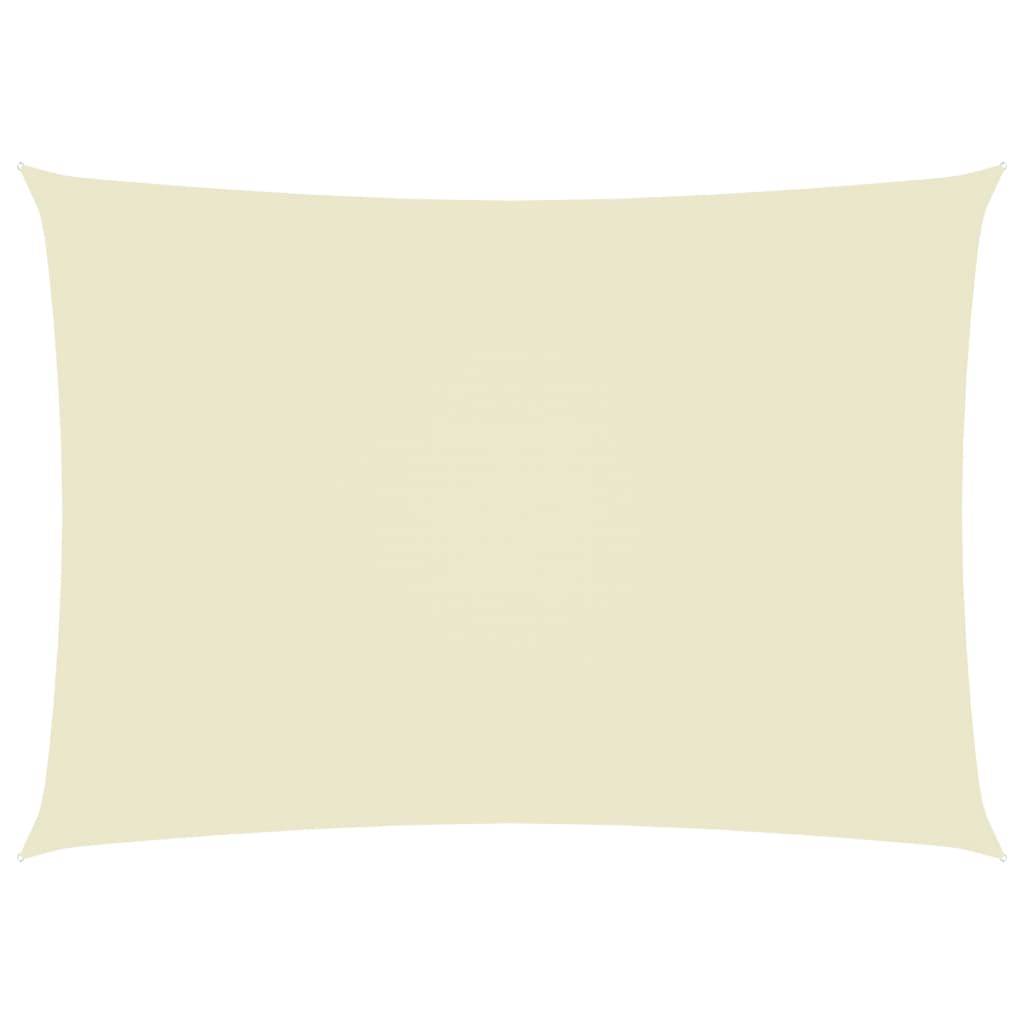 Helloshop26 - Voile toile d'ombrage parasol tissu oxford rectangulaire 3 x 4,5 m crème - Image 1
