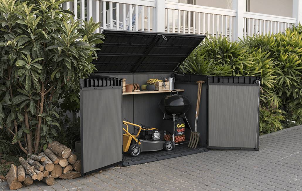 Keter - Coffre de jardin rangement Premier JUMBO 2020L - Gris - KETER - Image 2
