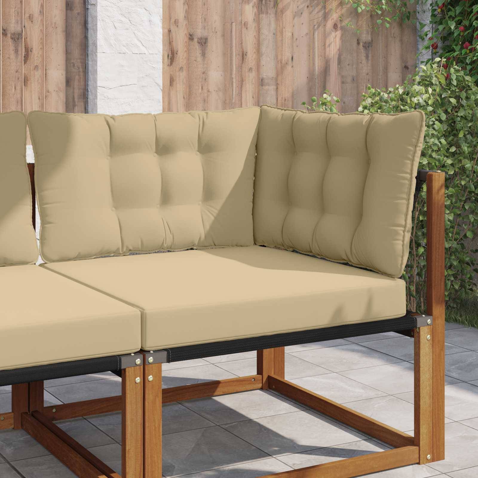 PANGIVO - Coussins de canapé extérieur polyester beige 80 x 43 x 10 cm - PANGIVO - Image 1