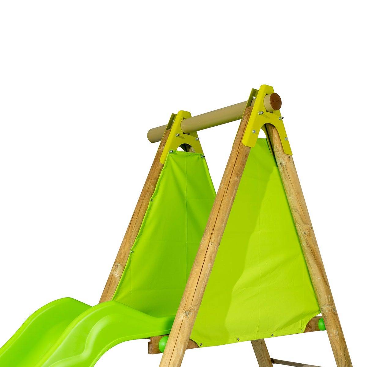 Trigano Jardin - Station de jeux bois poutre métal 2,30 m Techwood ARROBA - 4 enfants - Image 4