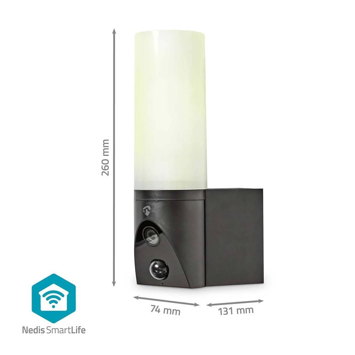 Caméra de sécurité Extérieure Wi-Fi Full HD Détection de mouvement Vision Nocturne éclairage 1000 lumens IP65 Nedis - Image 3