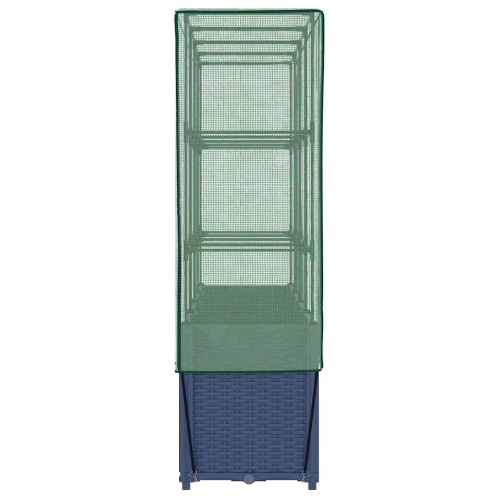 PANGIVO - Carré potager surélevé PP bleu-gris avec housse PE 160 x 40 x 153 cm - PANGIVO - Image 5