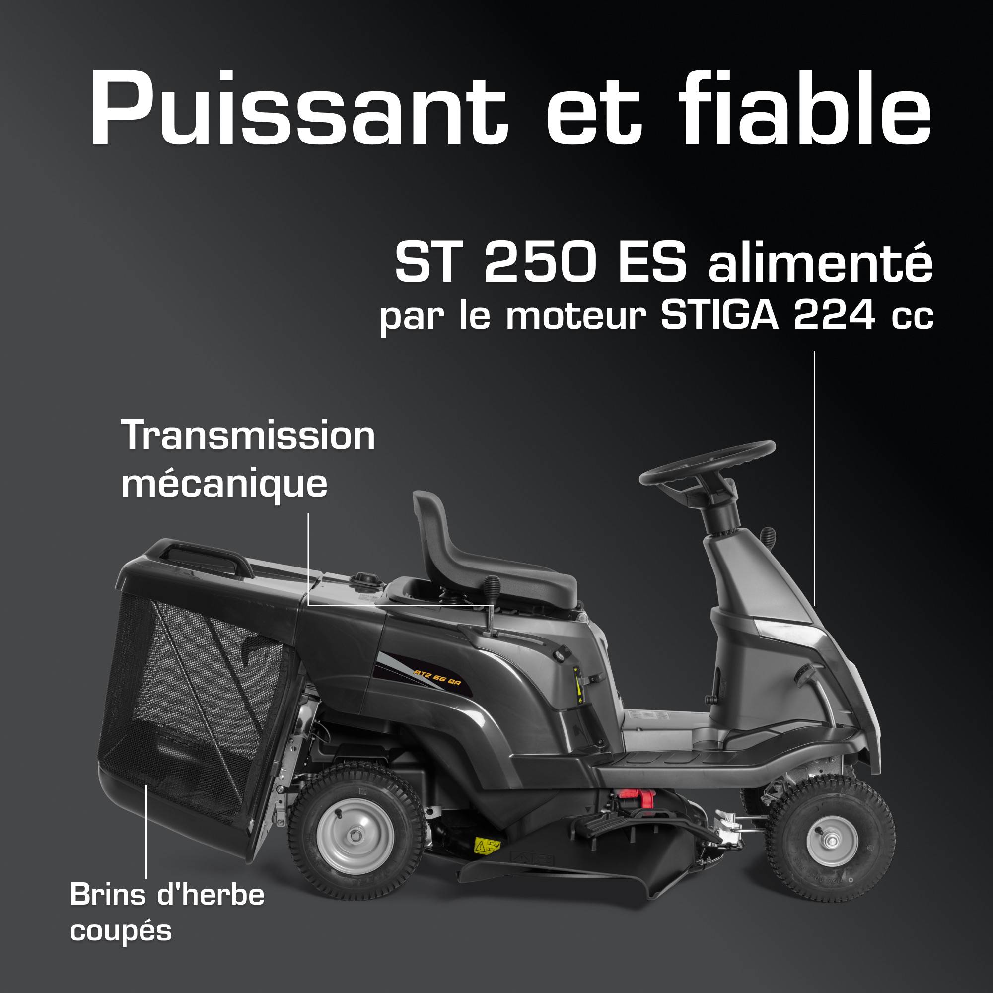 Alpina - Tondeuse AT2 66 QA, moteur 224 cc, collecteur 150 L, kit mulching - ALPINA - Image 4