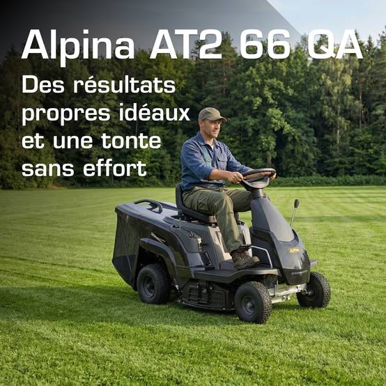 Alpina - Tondeuse AT2 66 QA, moteur 224 cc, collecteur 150 L, kit mulching - ALPINA - Image 2