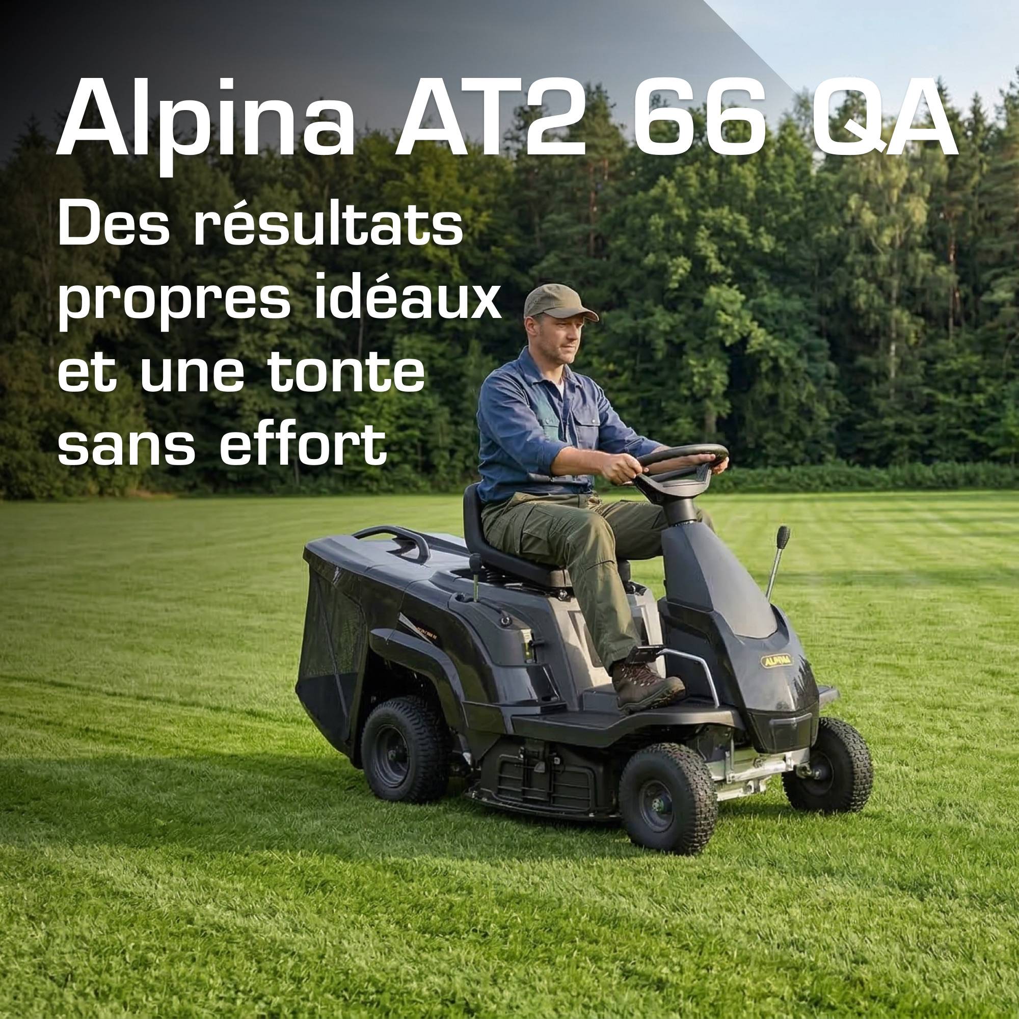Alpina - Tondeuse AT2 66 QA, moteur 224 cc, collecteur 150 L, kit mulching - ALPINA - Image 2
