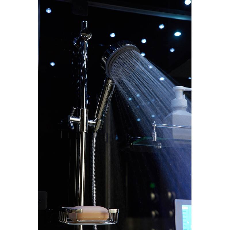 Cabine douche hammam XDUAL 160 BLACK Archipel® - 160x90 cm - Image 6