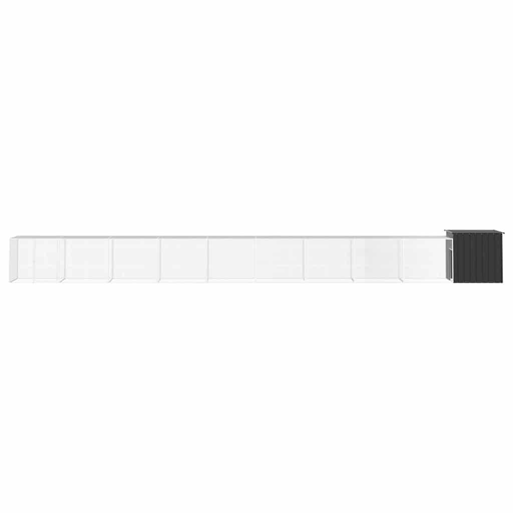 Vidaxl - Poulailler Anthracite 1000x91x100 cm Acier galvanisé vidaXL 3106459 - Image 2