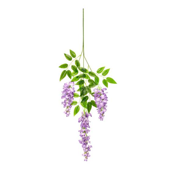 Décoration Plafond Glycine et Cassia Artificielles Violet - Lot de 2 - Fleurs Réalistes Sans Entretien - Lytech - Image 6