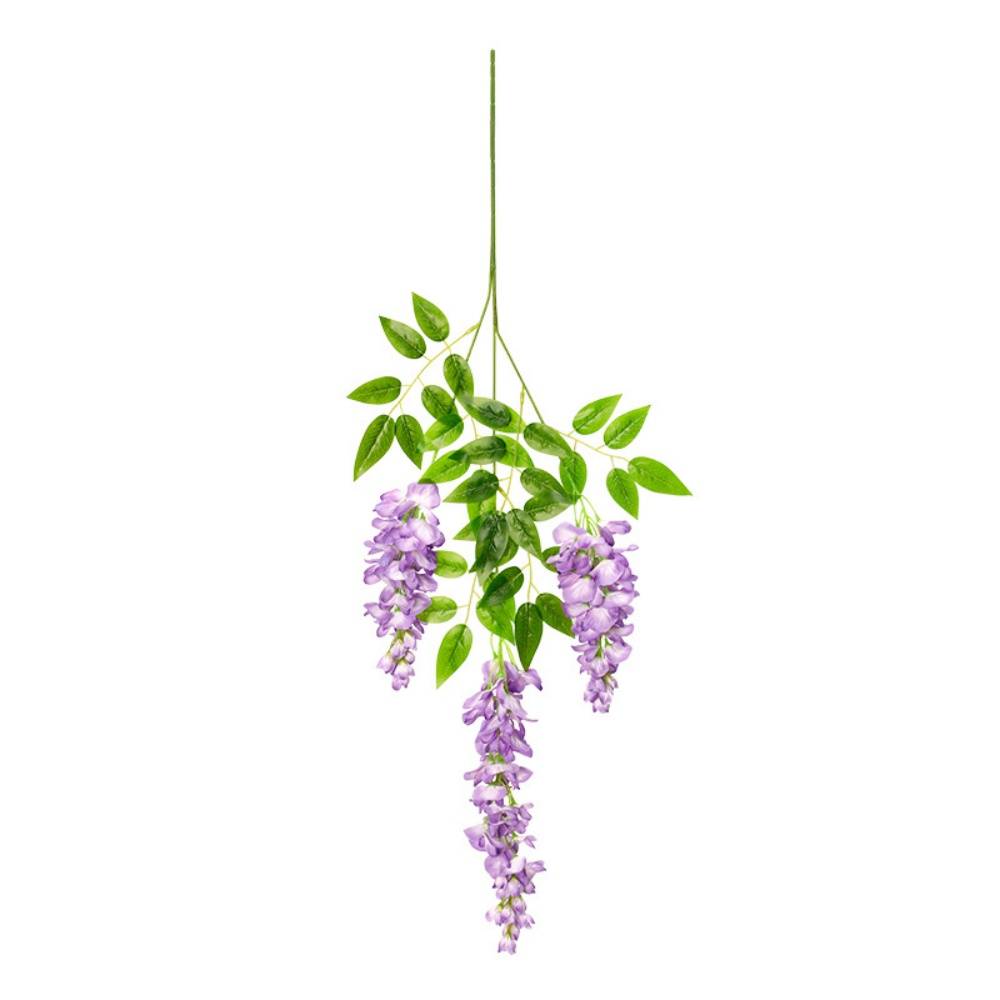 Décoration Plafond Glycine et Cassia Artificielles Violet - Lot de 2 - Fleurs Réalistes Sans Entretien - Lytech - Image 6