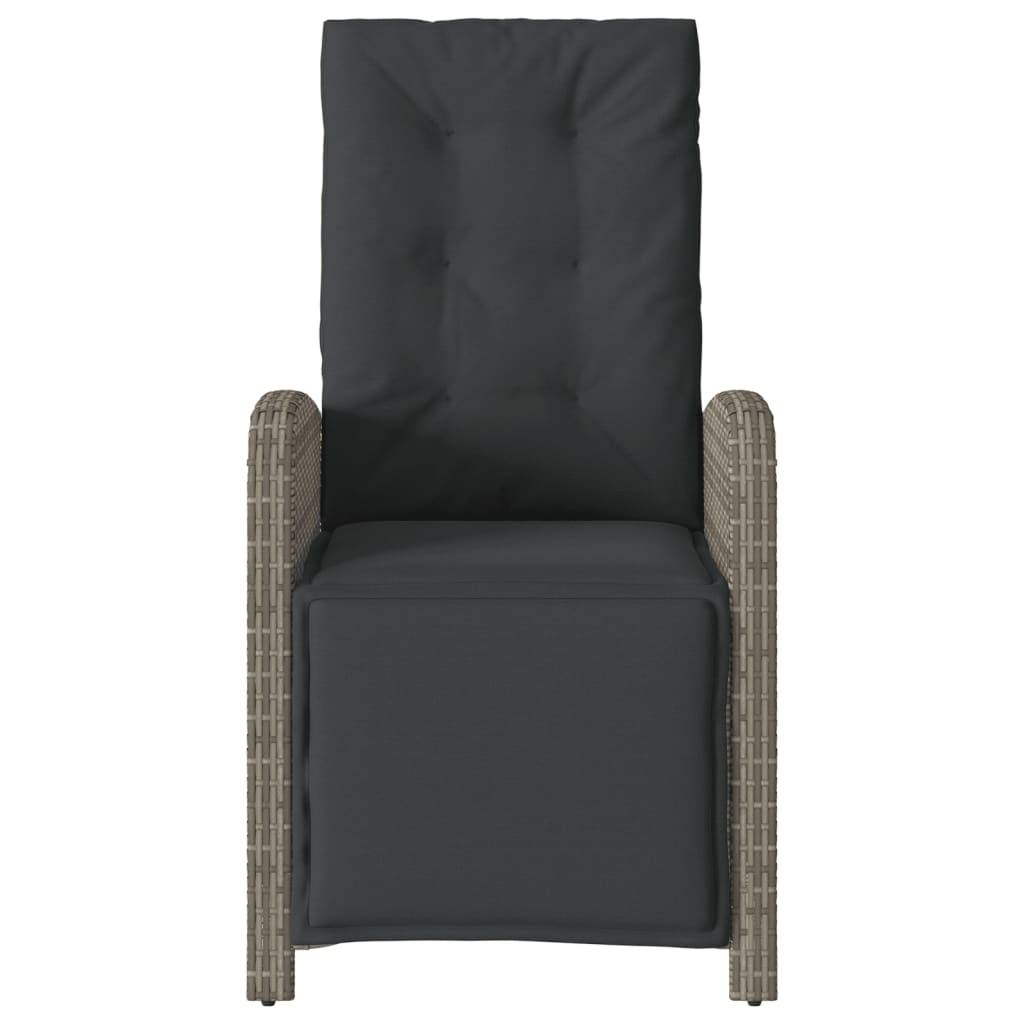 Chaise bois composite 1 places rotin gris 57 x 61 x 93 cm - Prolenta premium p383.6 - Image 4