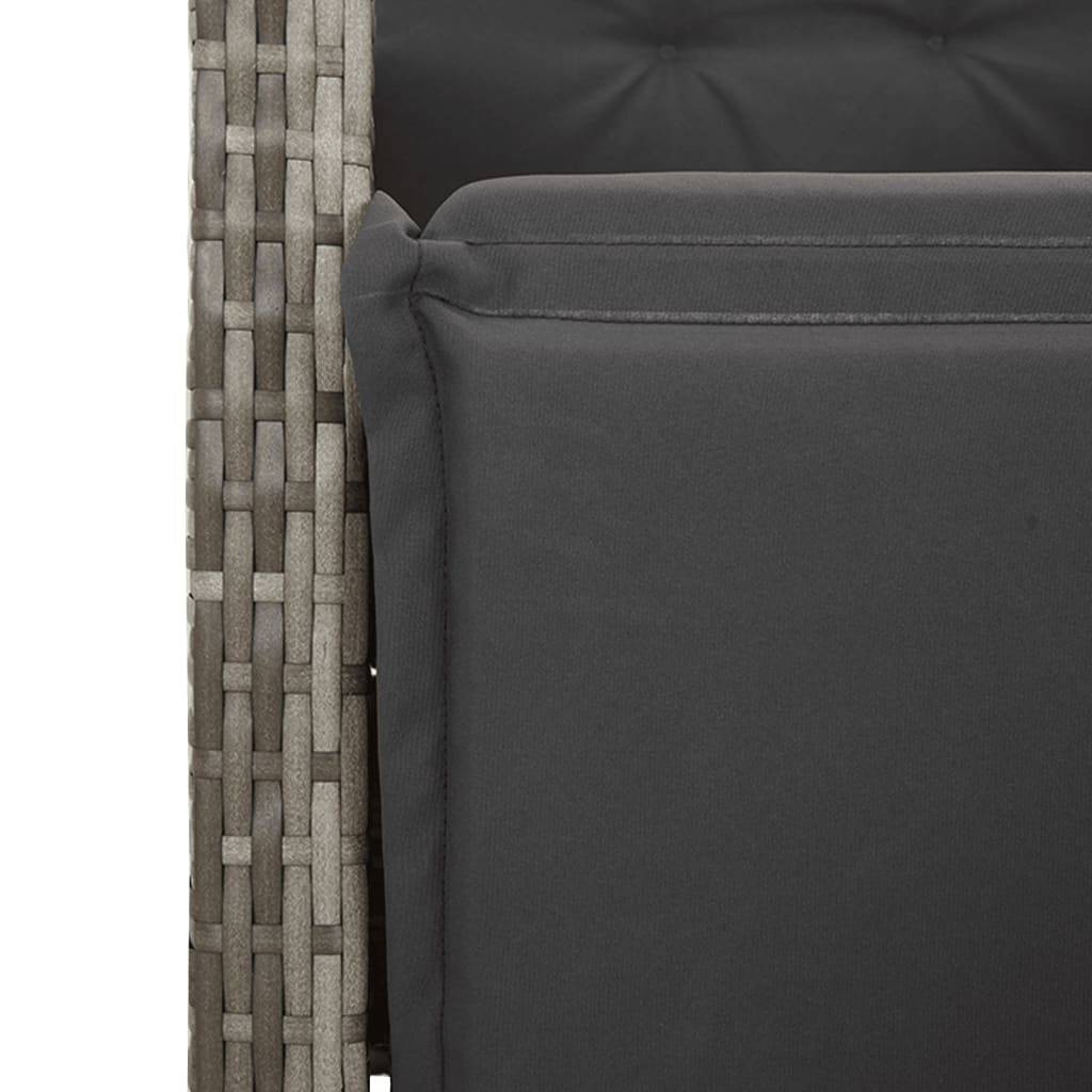 Chaise bois composite 1 places rotin gris  57 x 61 x 93 cm  - Prolenta premium  p383.6 - Image 9