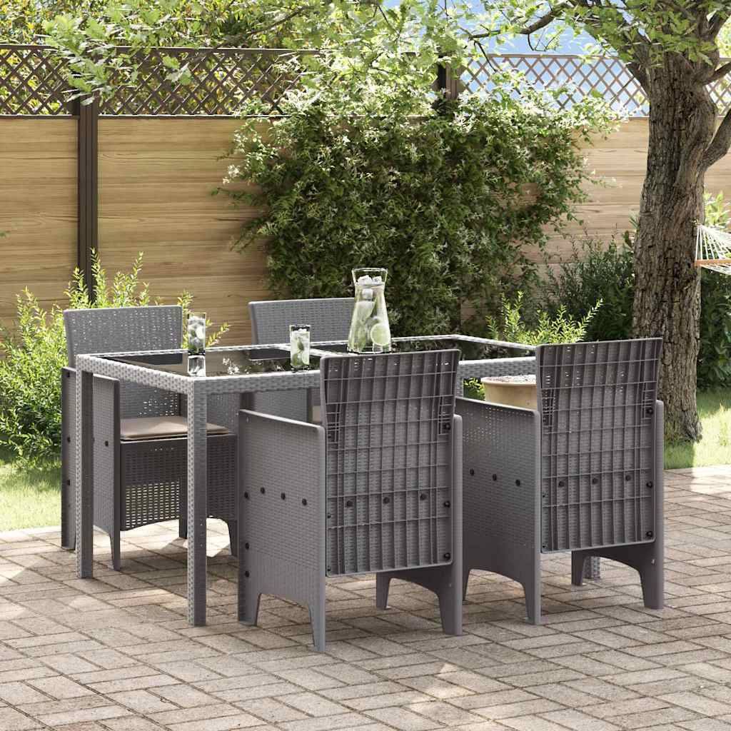 Maison Chic - Lot De 4 Chaises De Jardin - Fauteuils De Jardin Gris clair 53 x 49 x 85 cm PP - Image 2