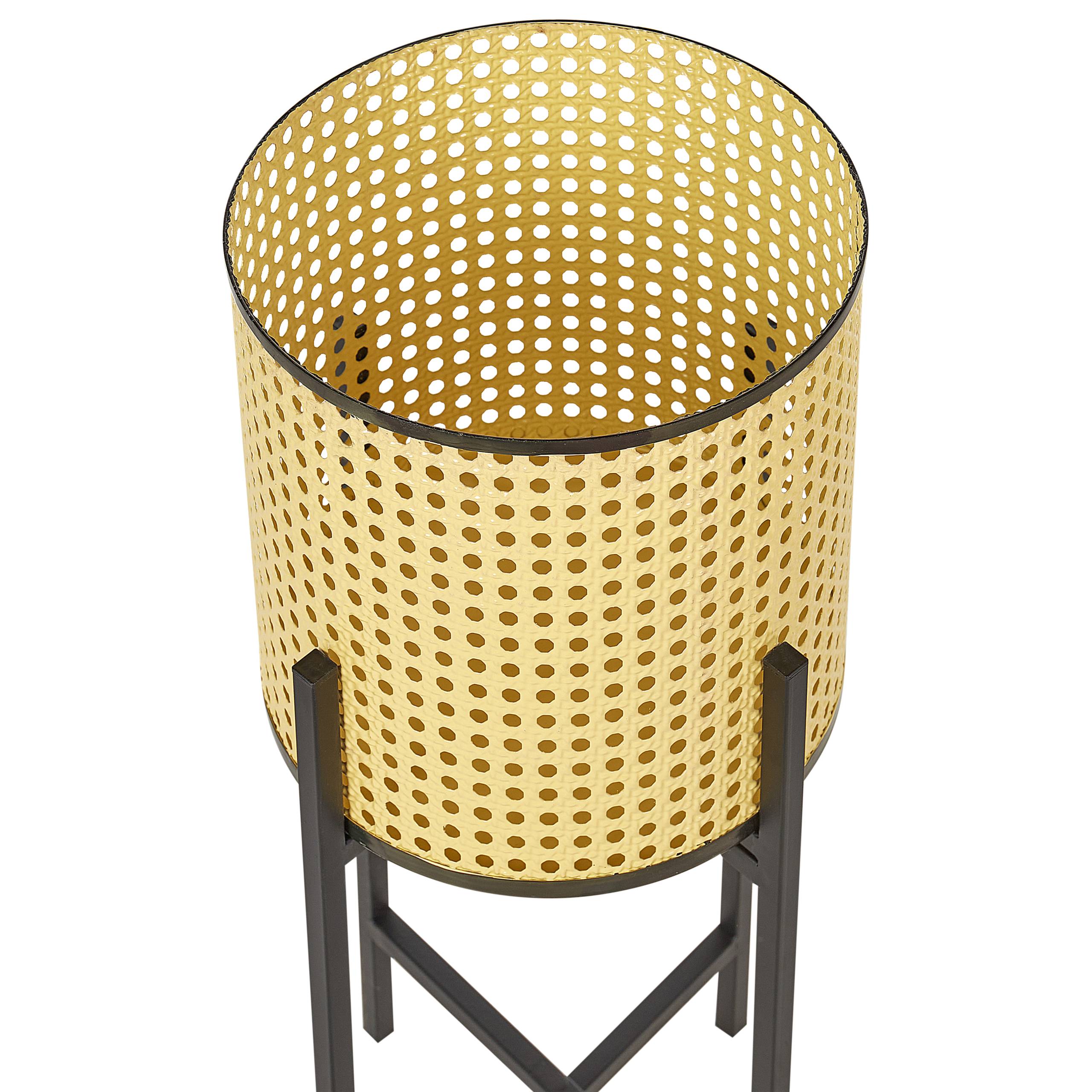 Beliani - Cache-pot d'intérieur Métal Beige FALLOPIA - Beliani - Image 5