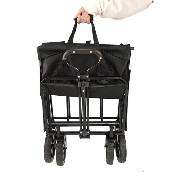 Chariot de transport pliable à roulettes 90L 80kg - Image 2