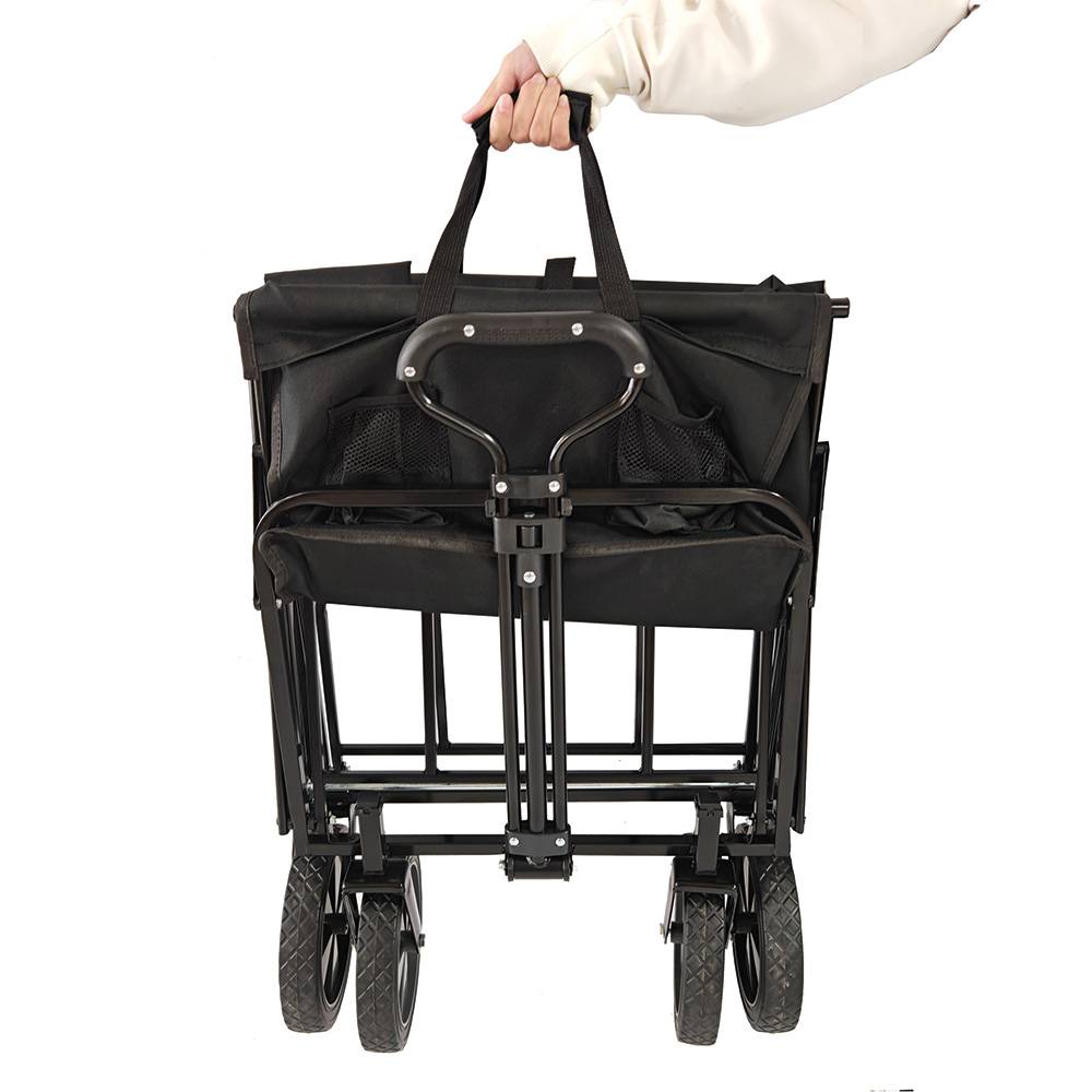Chariot de transport pliable à roulettes 90L 80kg - Image 2
