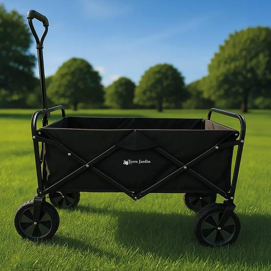 Chariot de transport pliable à roulettes 90L 80kg - Image 6