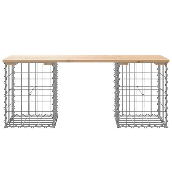 Vidaxl - Banc de jardin design de gabion 103x31x42 cm bois massif de pin vidaXL 834329 - Image 9