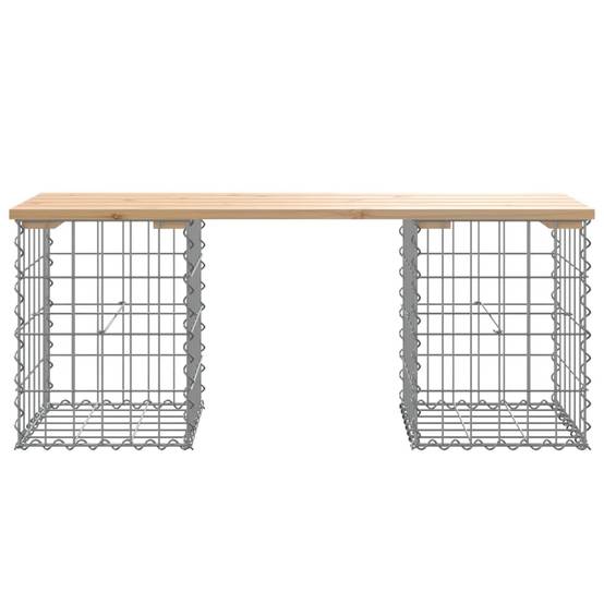 Vidaxl - Banc de jardin design de gabion 103x31x42 cm bois massif de pin vidaXL 834329 - Image 6