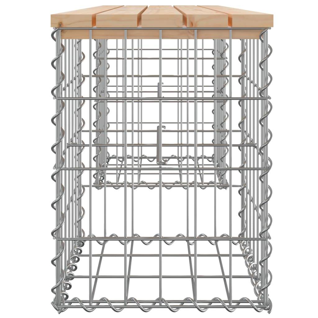 Vidaxl - Banc de jardin design de gabion 103x31x42 cm bois massif de pin vidaXL 834329 - Image 5