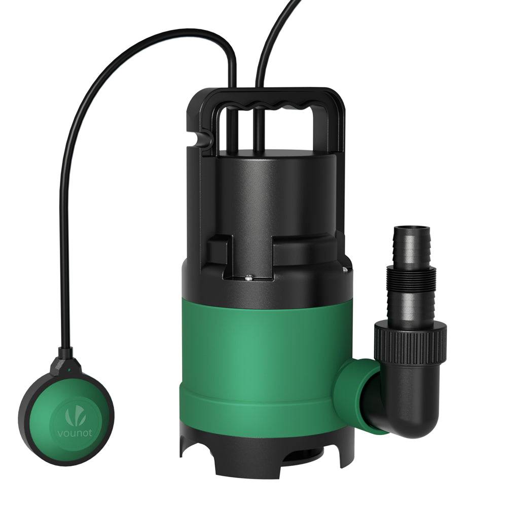 Pompe evacuation pour eaux chargees 8000L/H profondeur 7m vert - Image 1