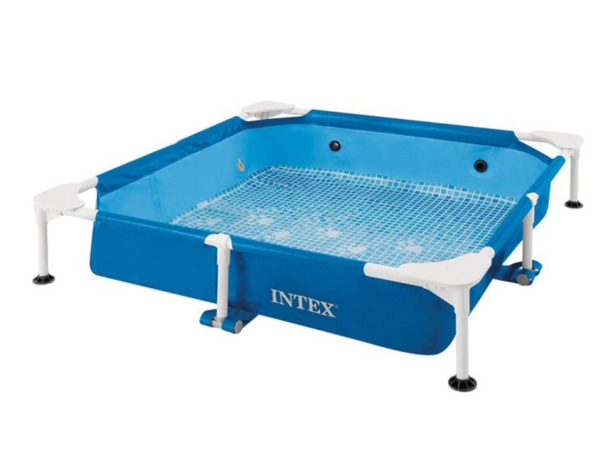 Piscine tubulaire carrée pour animaux - Intex - Image 8