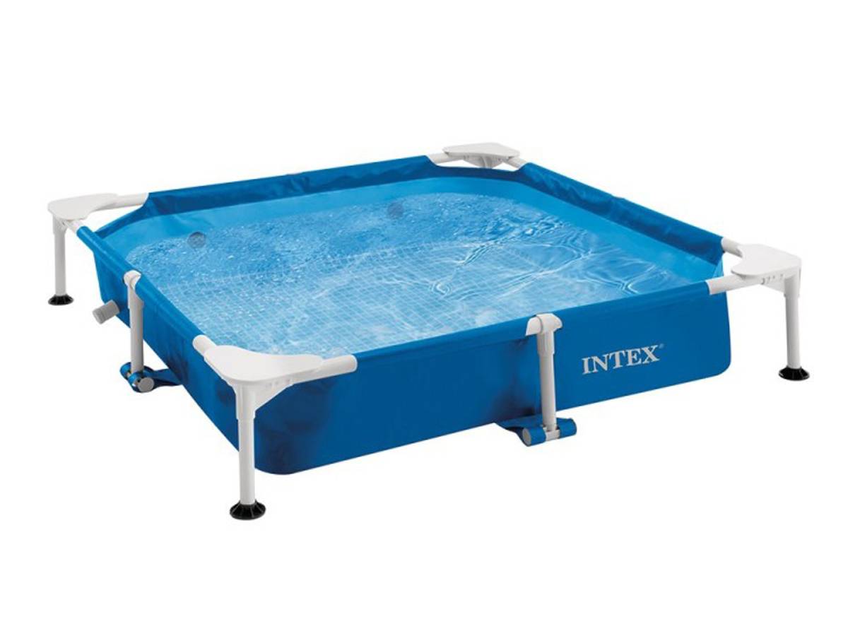Piscine tubulaire carrée pour animaux - Intex - Image 1