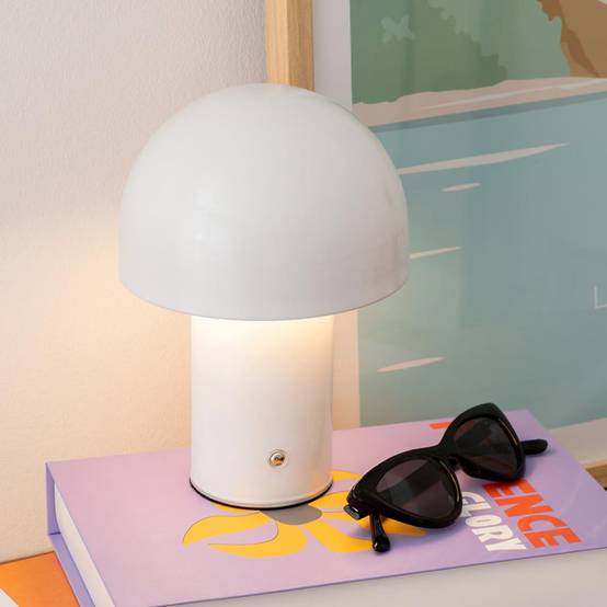 Lampe à Poser LED en Métal "Zola" 20cm Blanc - Image 3