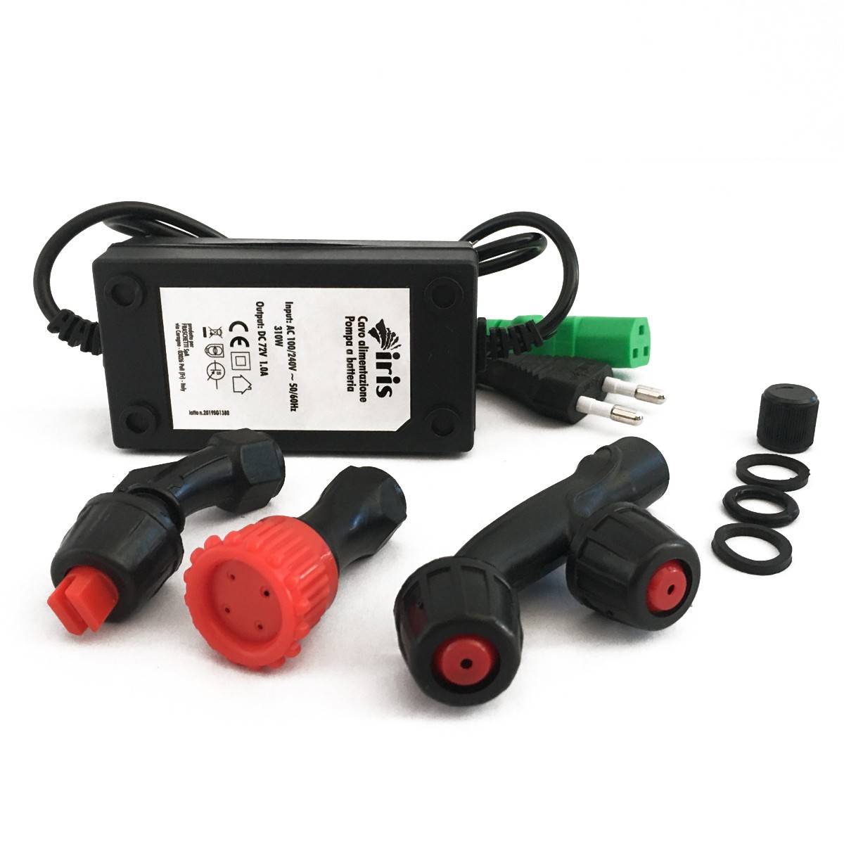 Pulvérisateur Electrique à Batterie 16L Batterie lithium 12V 8 Ah Chargeur + 3 buses + Manomètre IRIS GARDEN - Image 4