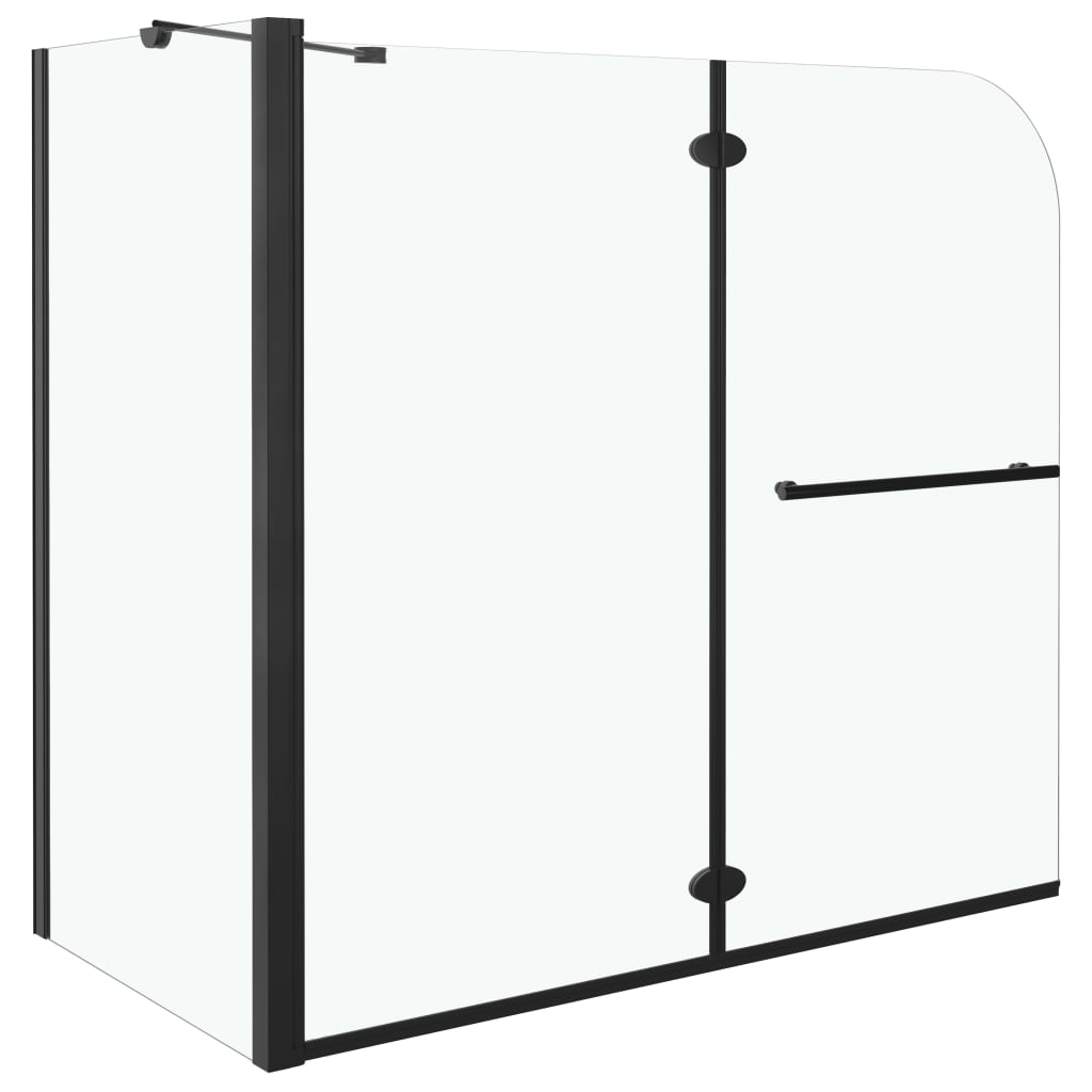 Vidaxl - Cabine de douche pliante ESG 120x68x130 cm noir - vidaXL - Image 1