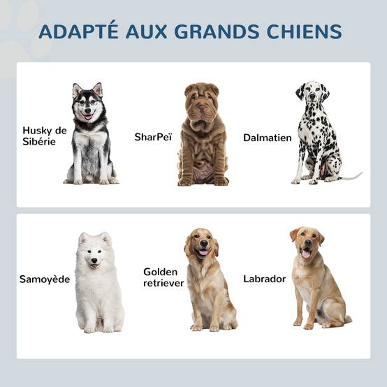 Gamelle Double Chien Chat - Porte-Gamelles Surélevé Rangement 2 en 1 - Tiroir, 2 Gamelles - Acier Inox MDF Noir - Image 6