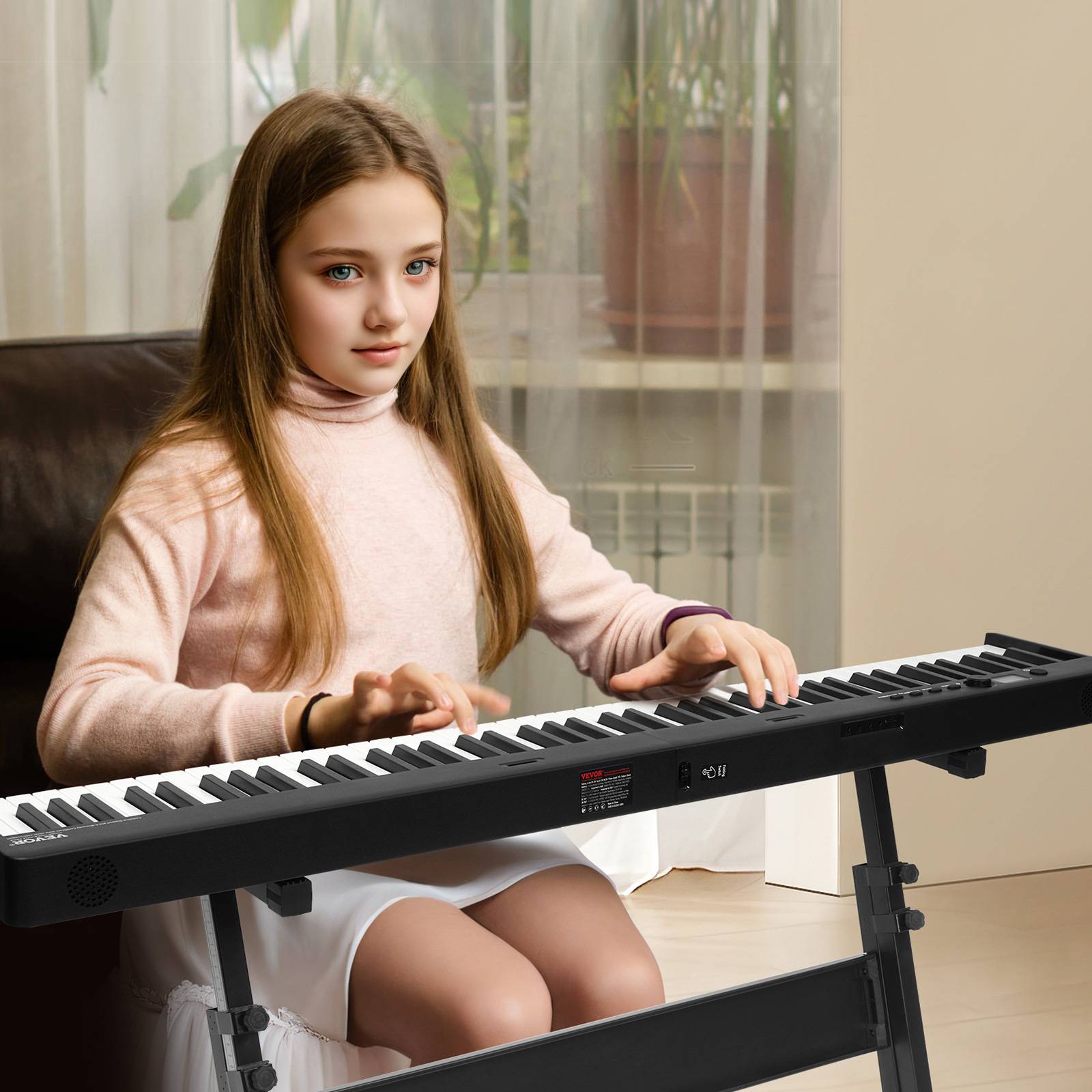 VEVOR Clavier Piano Pliable 88 Touches, Bluetooth/MIDI, Portable, Touches Sensibles, Rechargeable. - Image 8