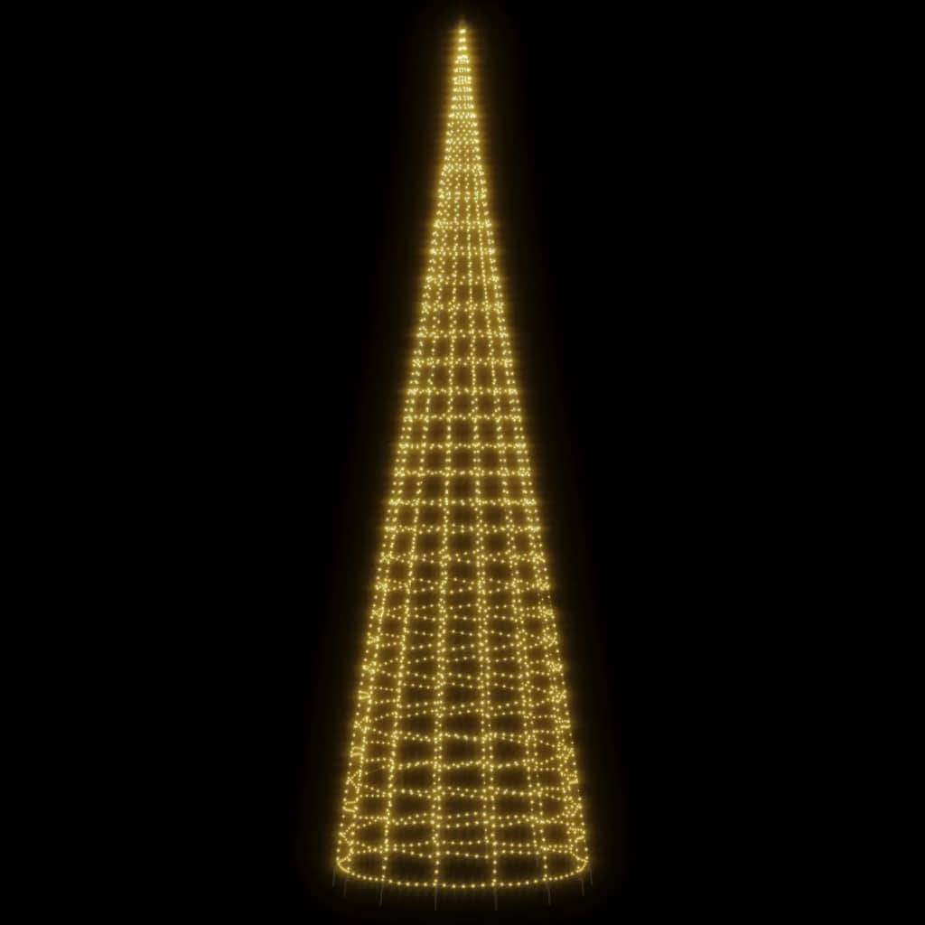 Grand Sapin pour Mât 3000 LED Décoration Jardin Extérieur 800cm Blanc Chaud – ComfortXL Outdoor Living - Image 3