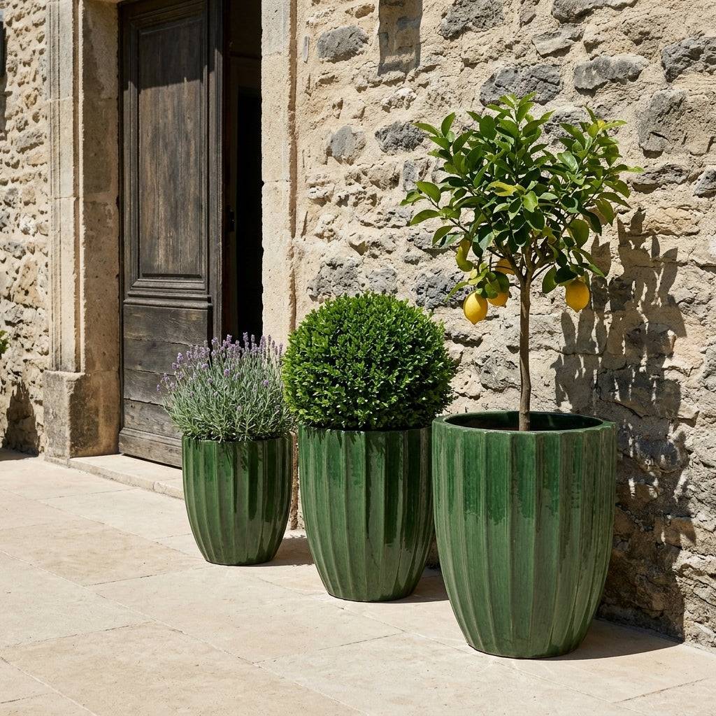 Provencelia - Pot HUGO 44x59cm vert jungle - Image 4