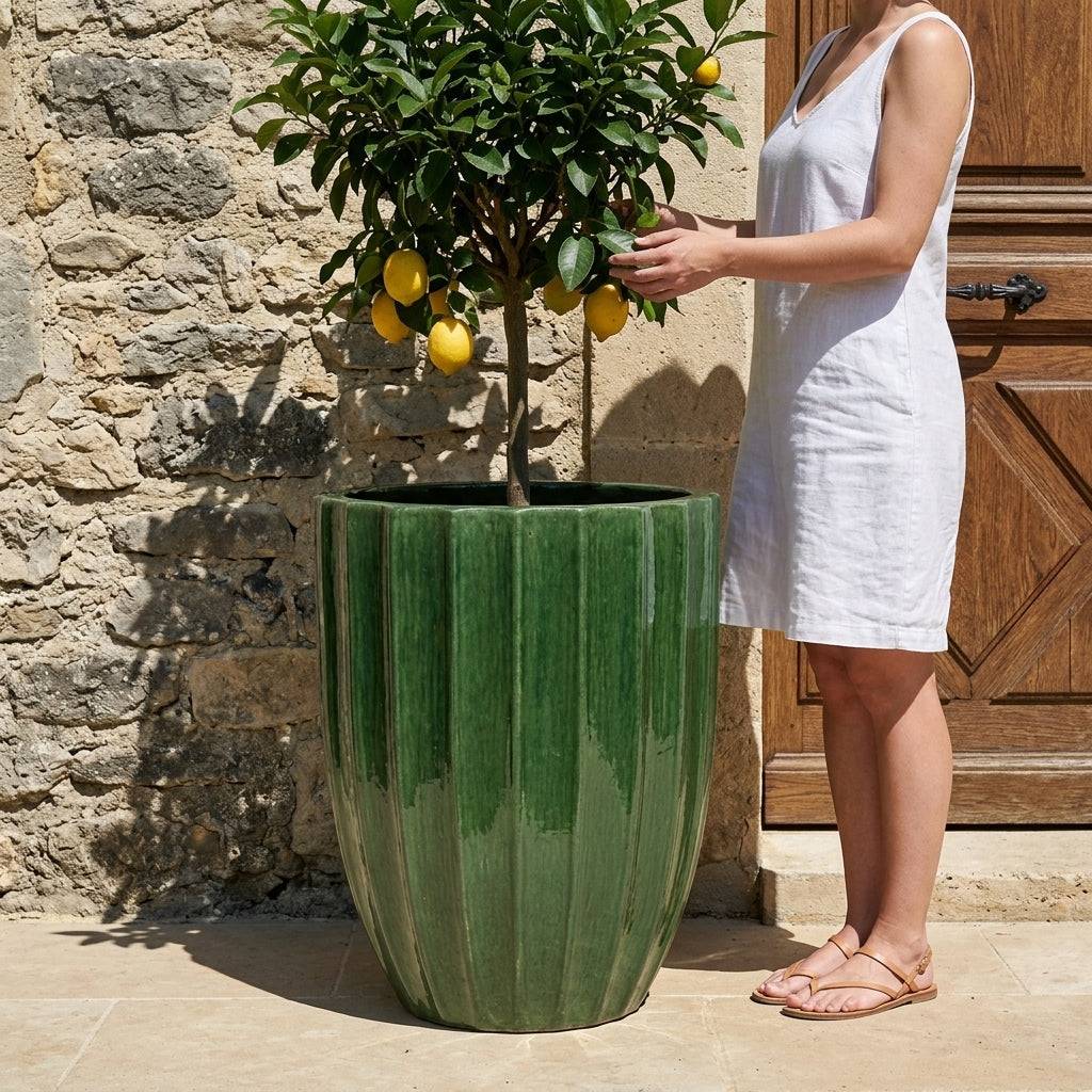 Provencelia - Pot HUGO 44x59cm vert jungle - Image 2